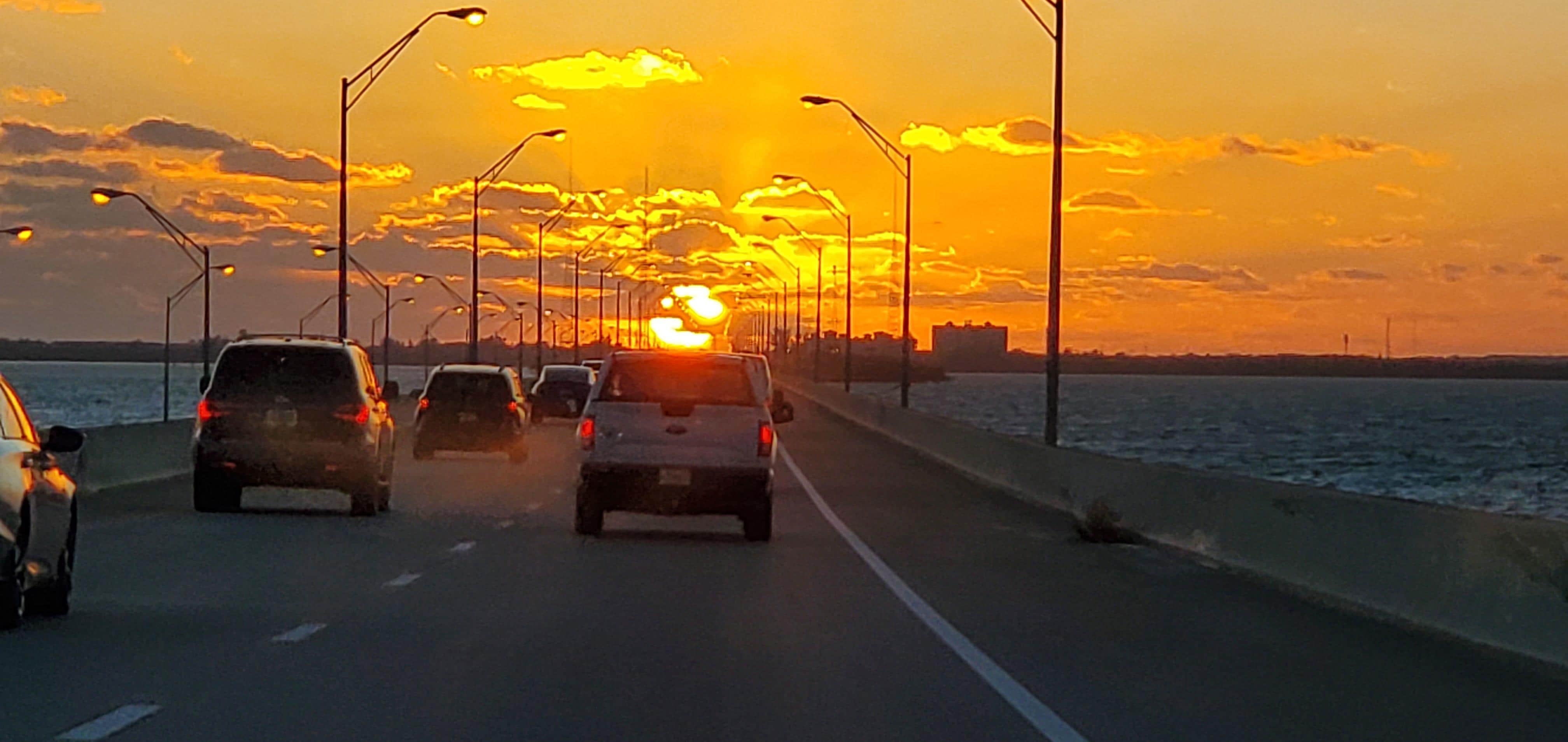 Getting close, almost to the resort! 