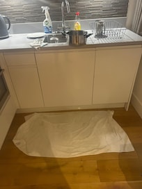 Water all over the kitchen in huge puddles!