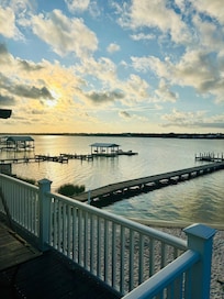 Sunset from the deck.
