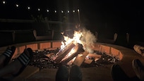 Night by the fire in the garden was fun