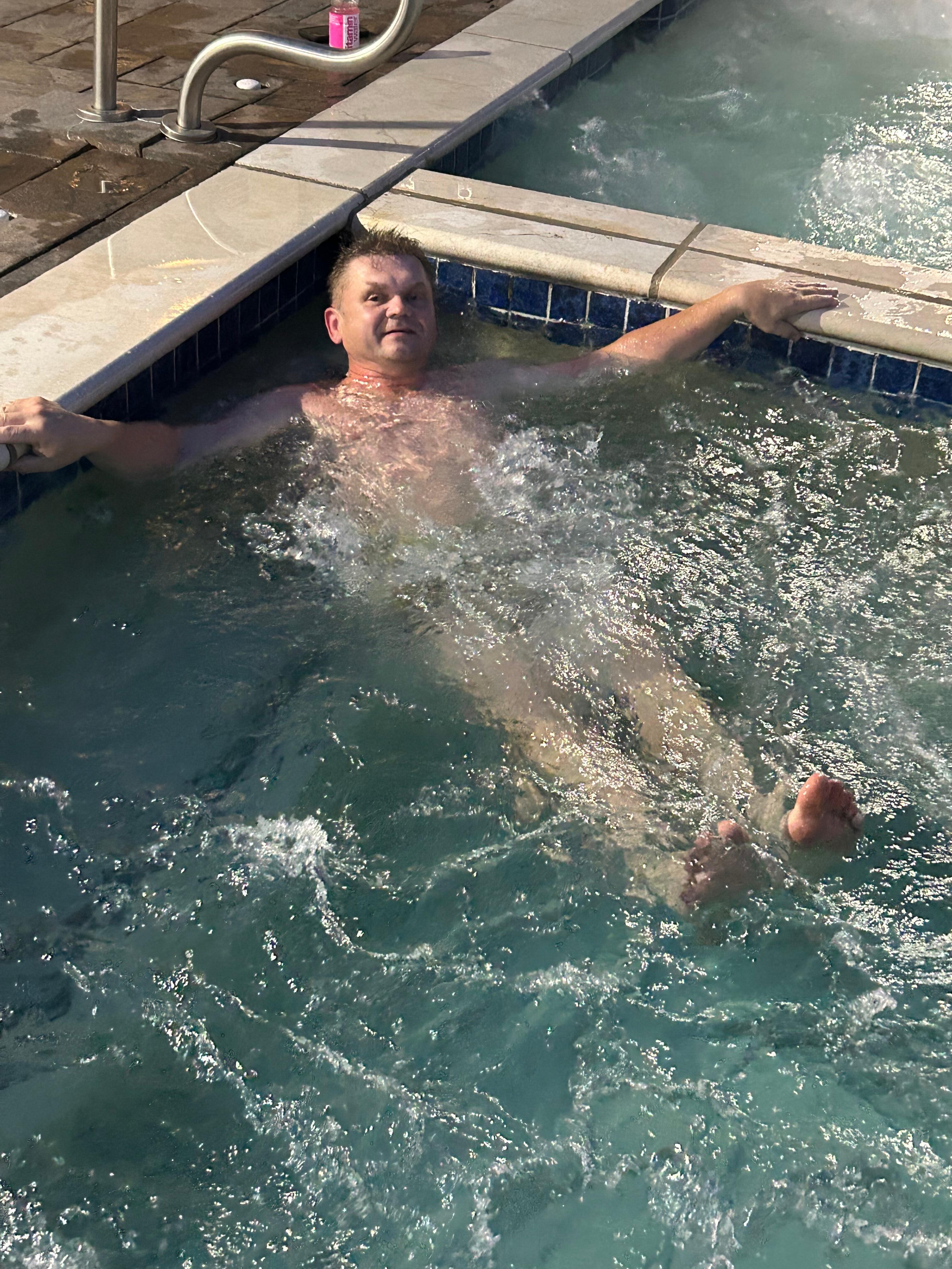 Hot tub is nice
