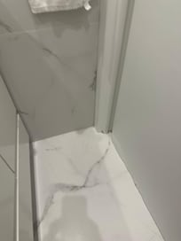 bathroom door frame needs repair