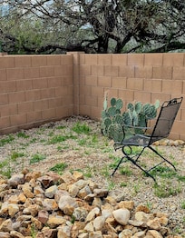 Yard was in major need of maintenance and re-hardscapin