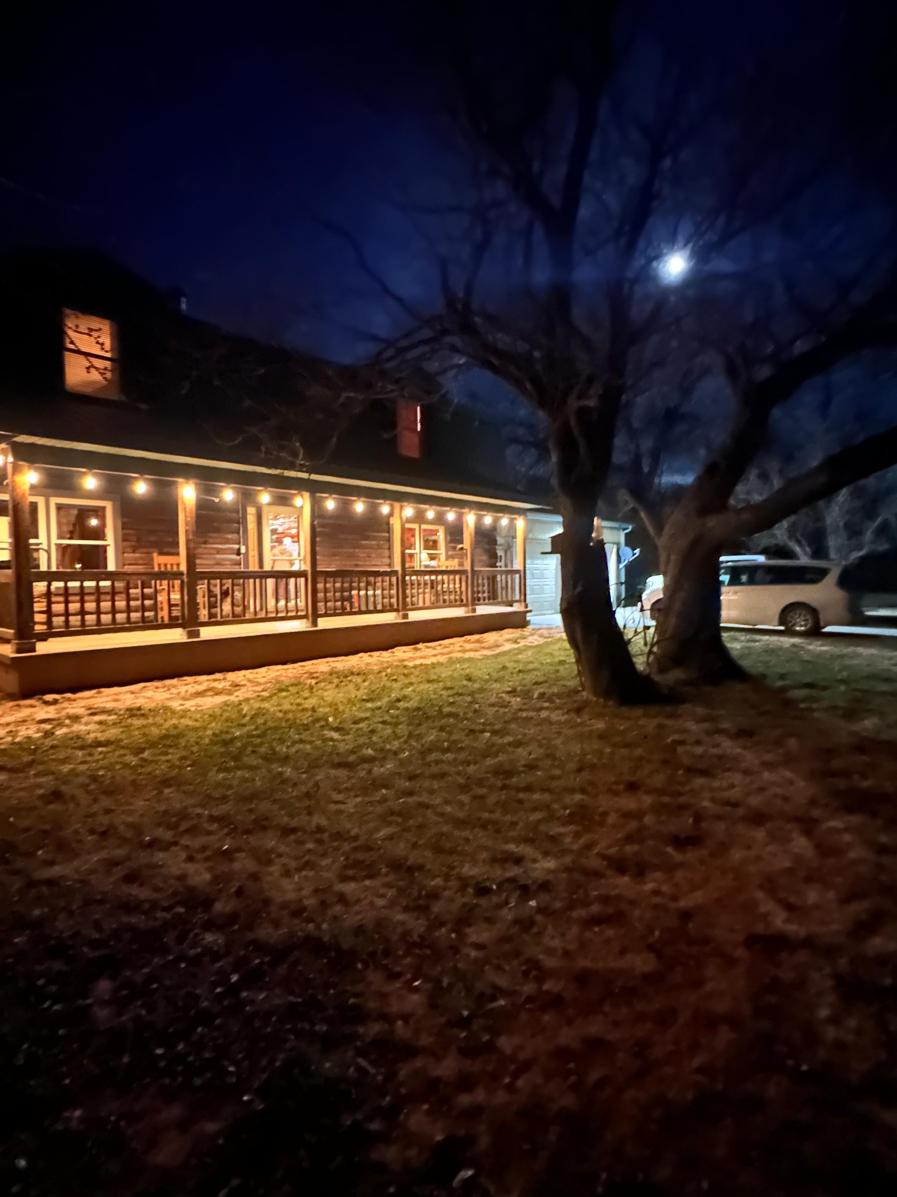 Peaceful & warm lighting at night