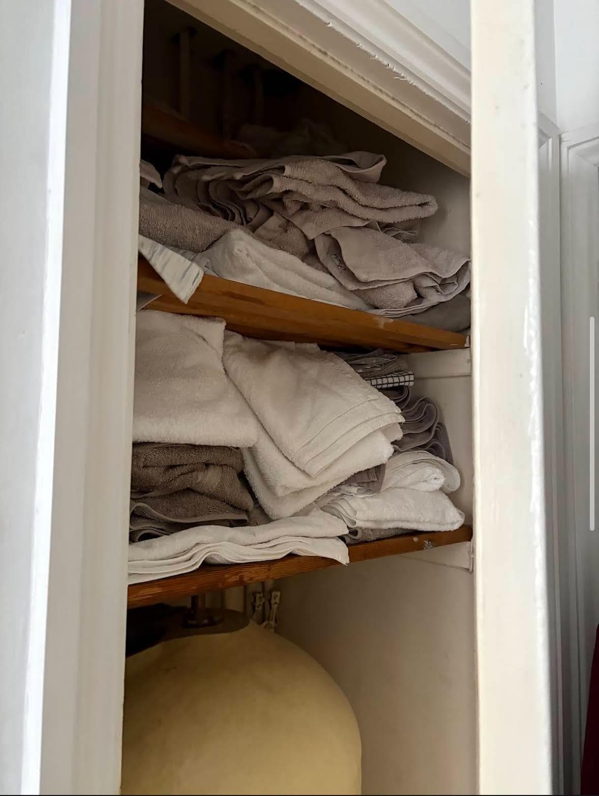 Inside airing cupboard 