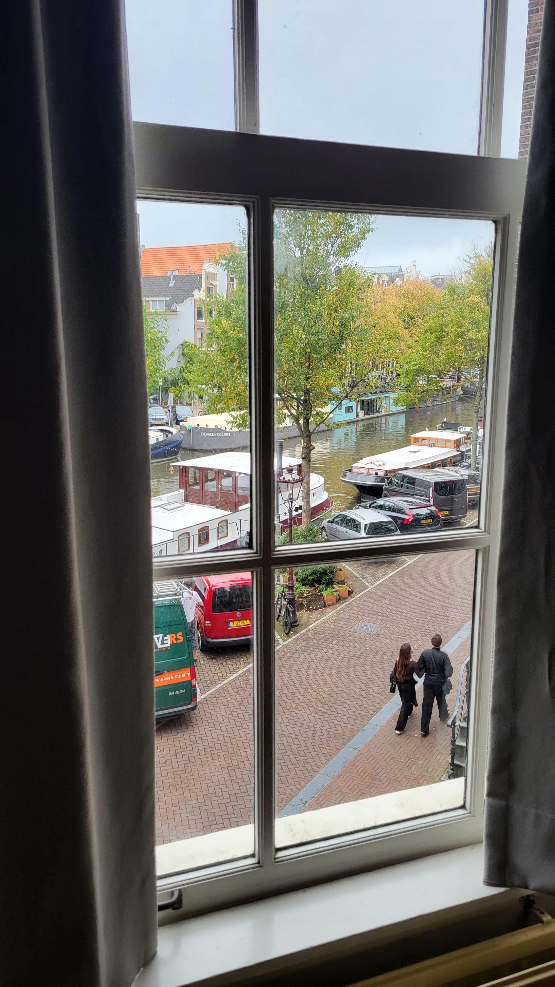 View of Singel Canal from the apartment