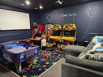 My son seeing the arcade for the first time!!!