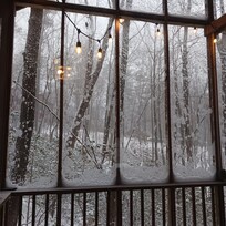 View of back porch and beyond