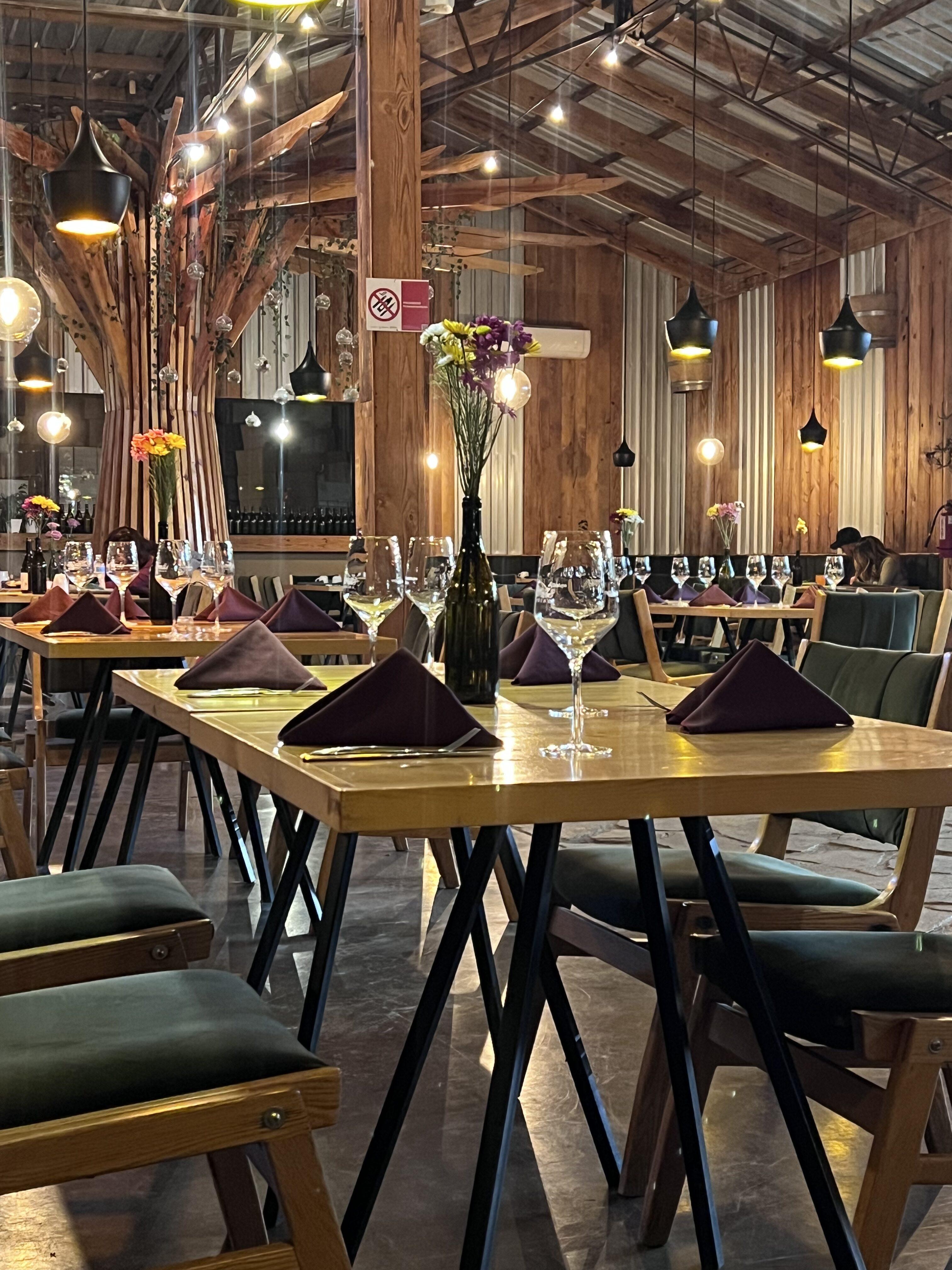 Inside the Tomas restaurant - lovely!