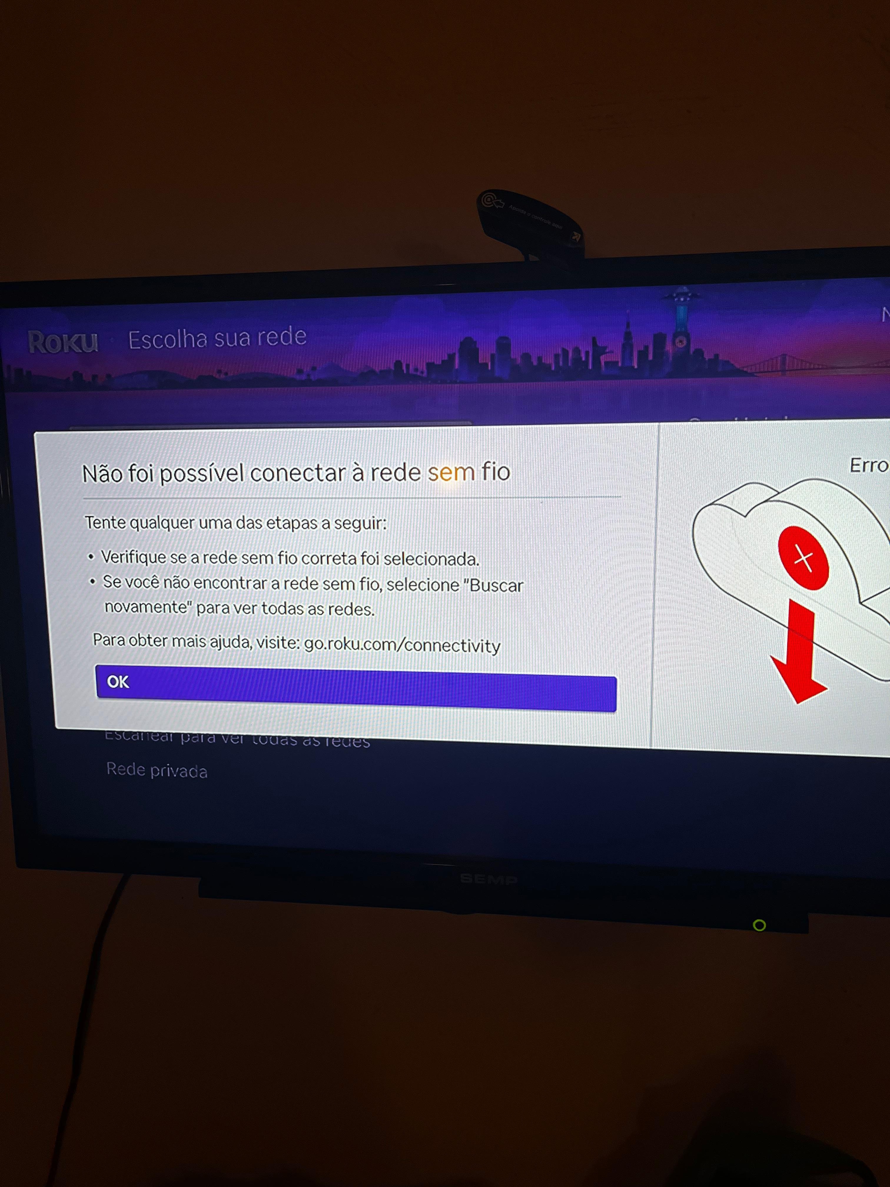 Internet não funciona