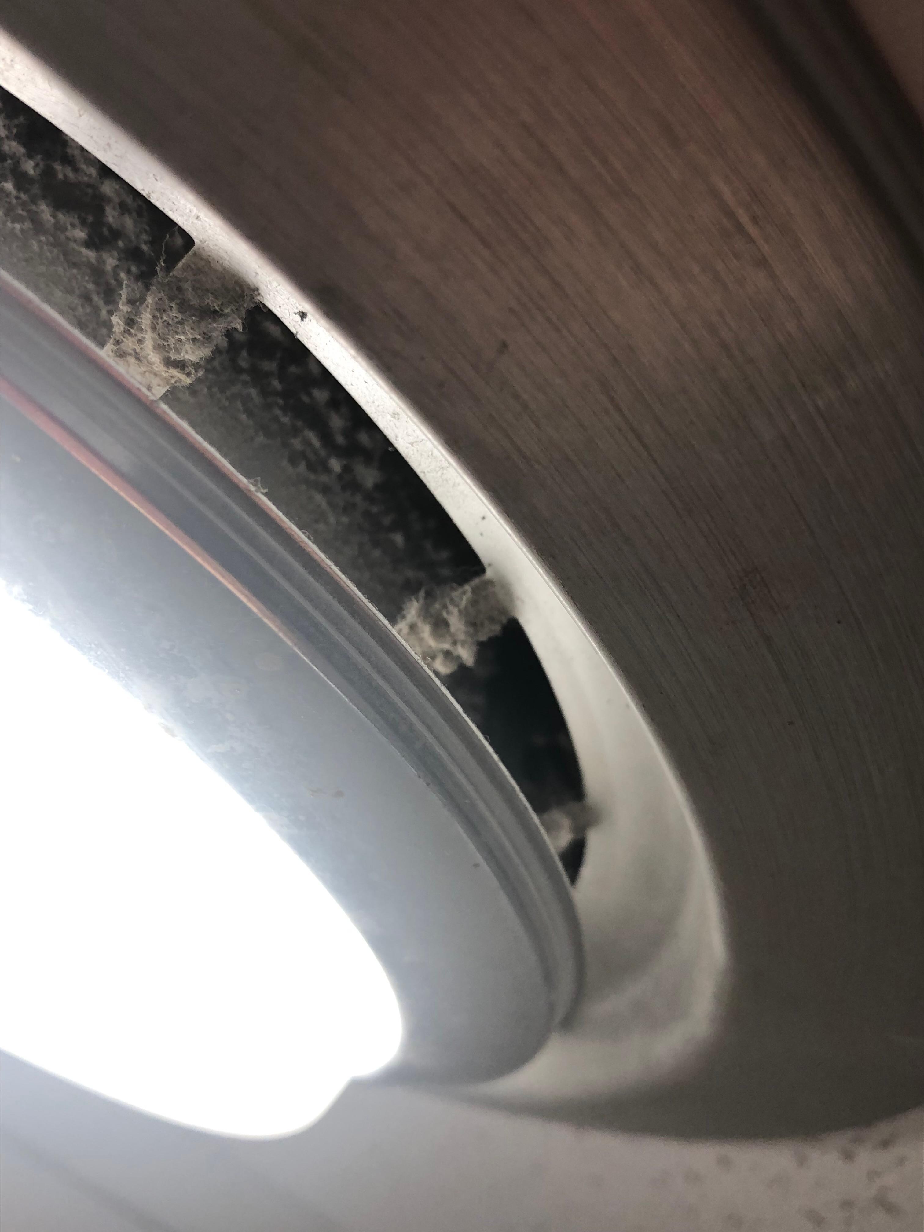 Vent in the bathroom. You can see the dirt/dust. 