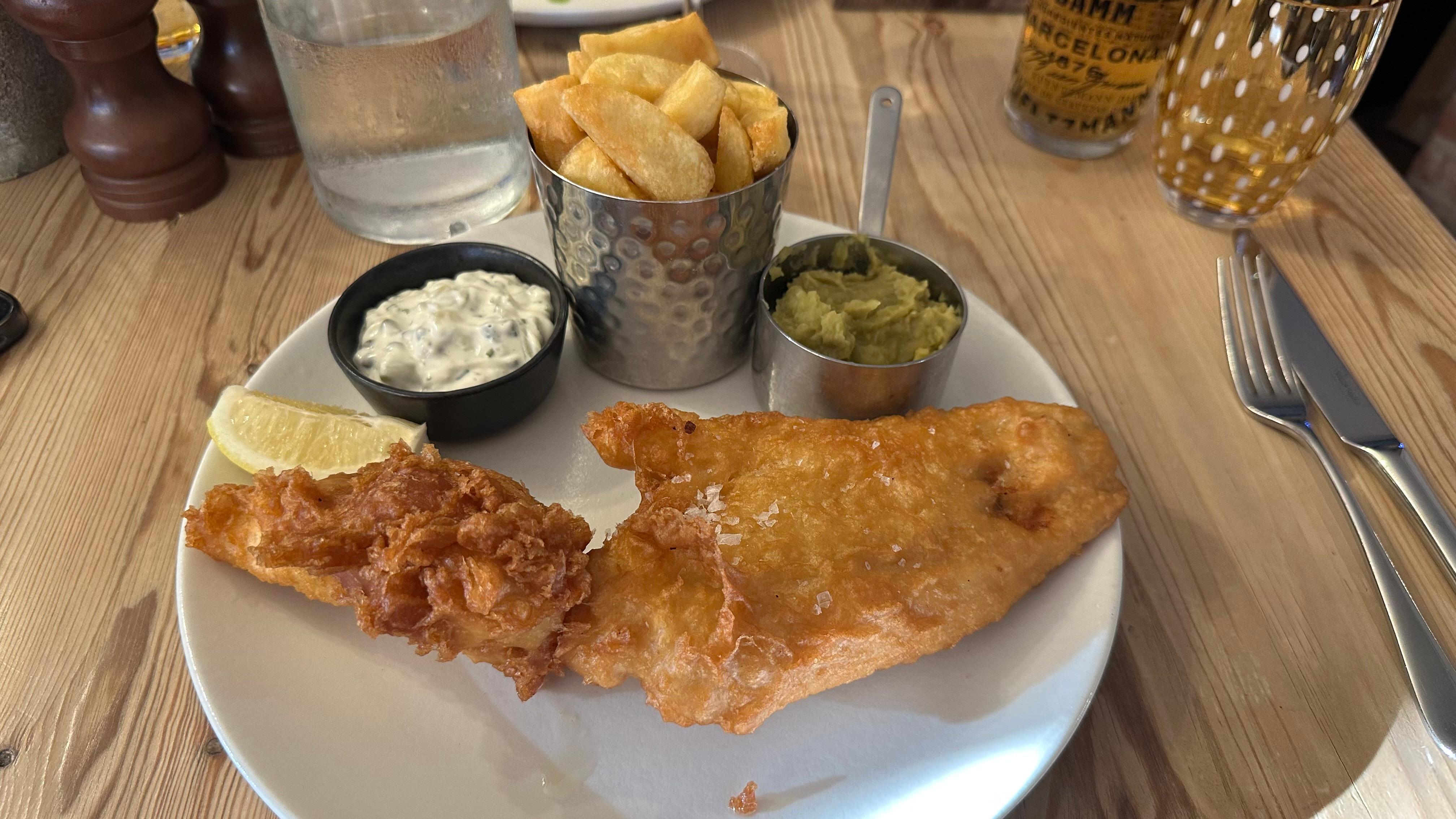 Haddock and chips 