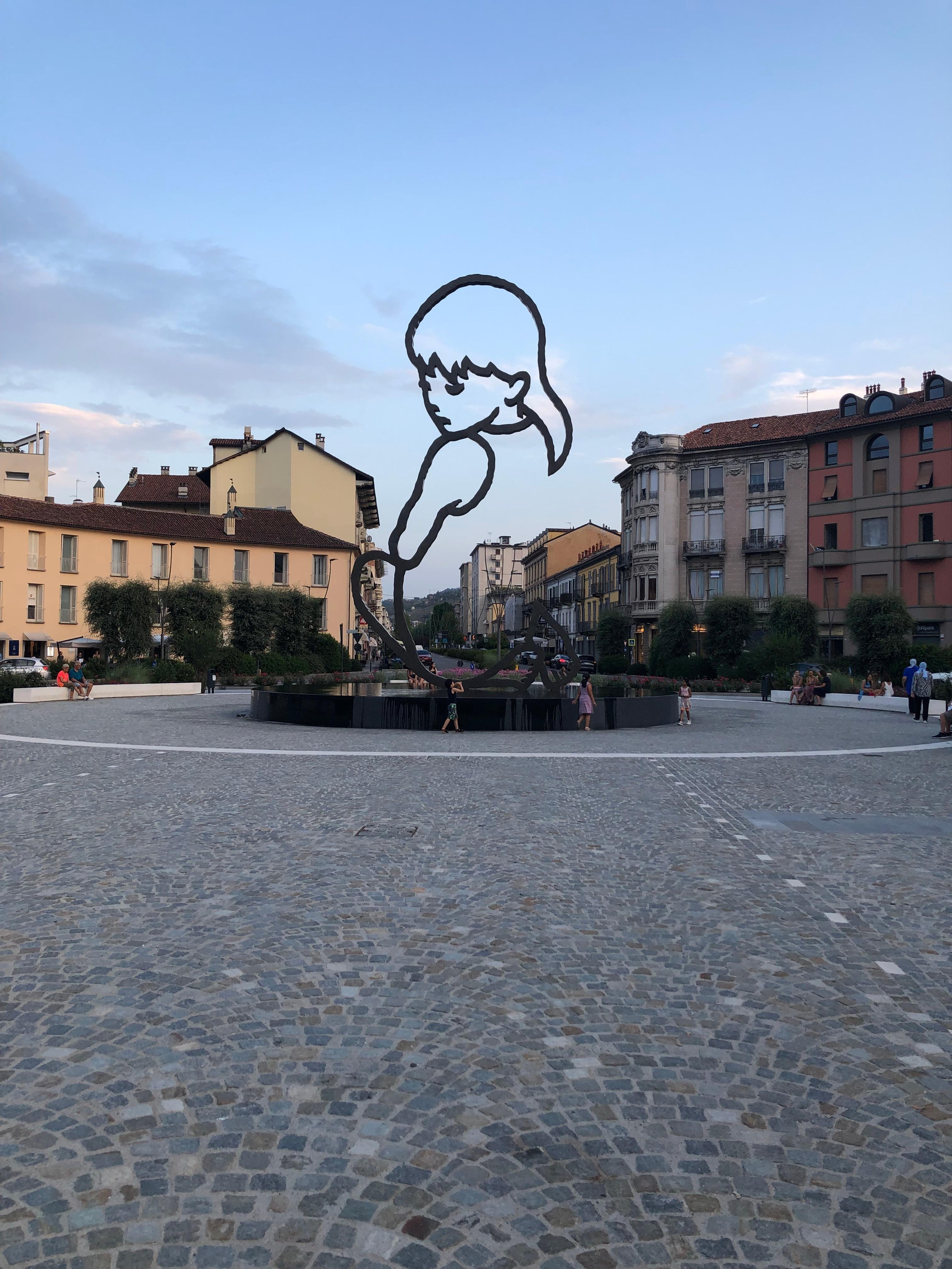 Piazza fem minutter fra hotellet