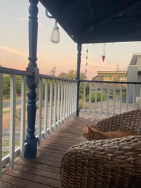 Pet friendly too! Carl enjoyed bird watching on the verandah