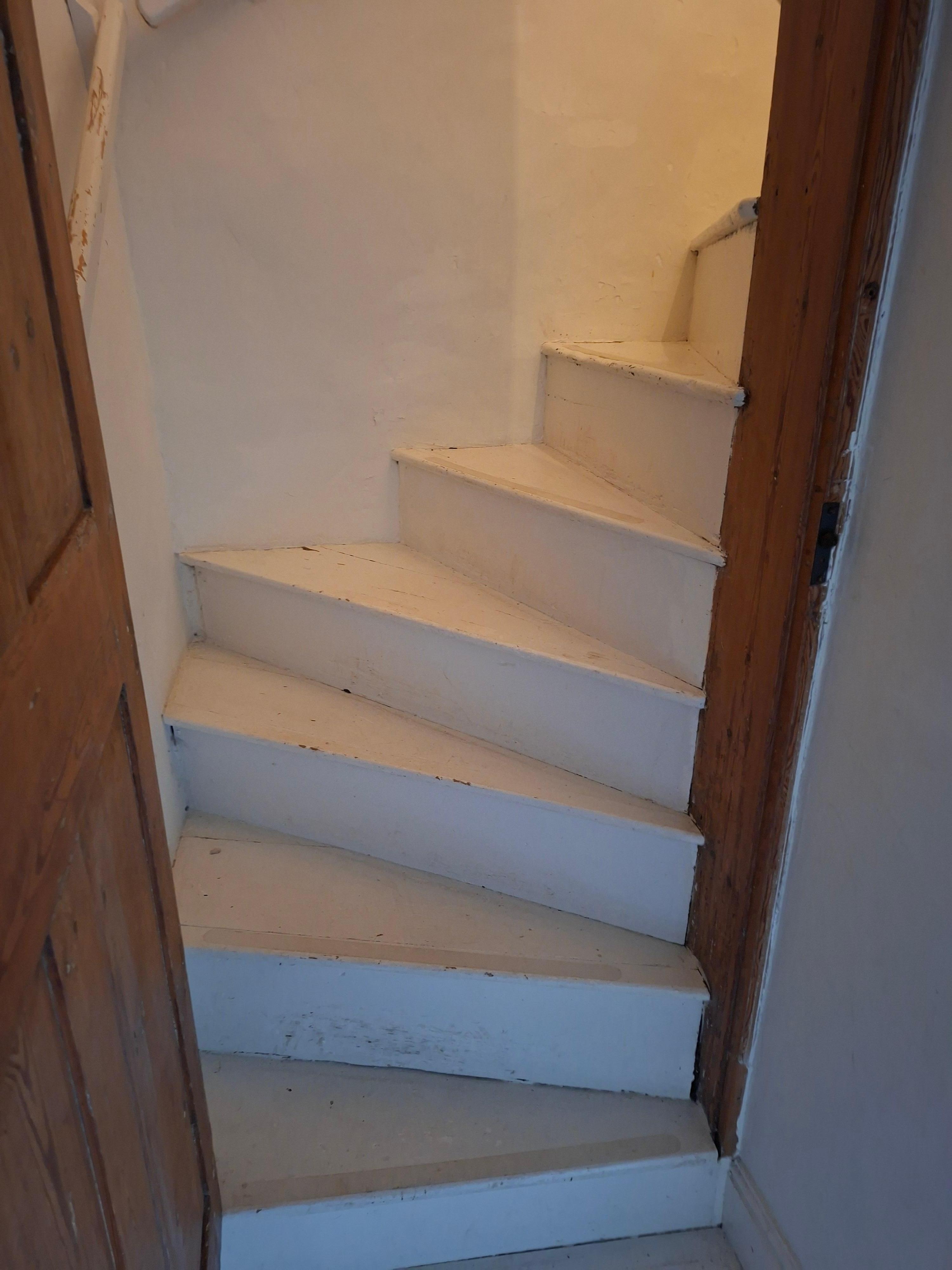 Steep Tight stairs 