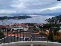 The great views from the south and east facing balcony