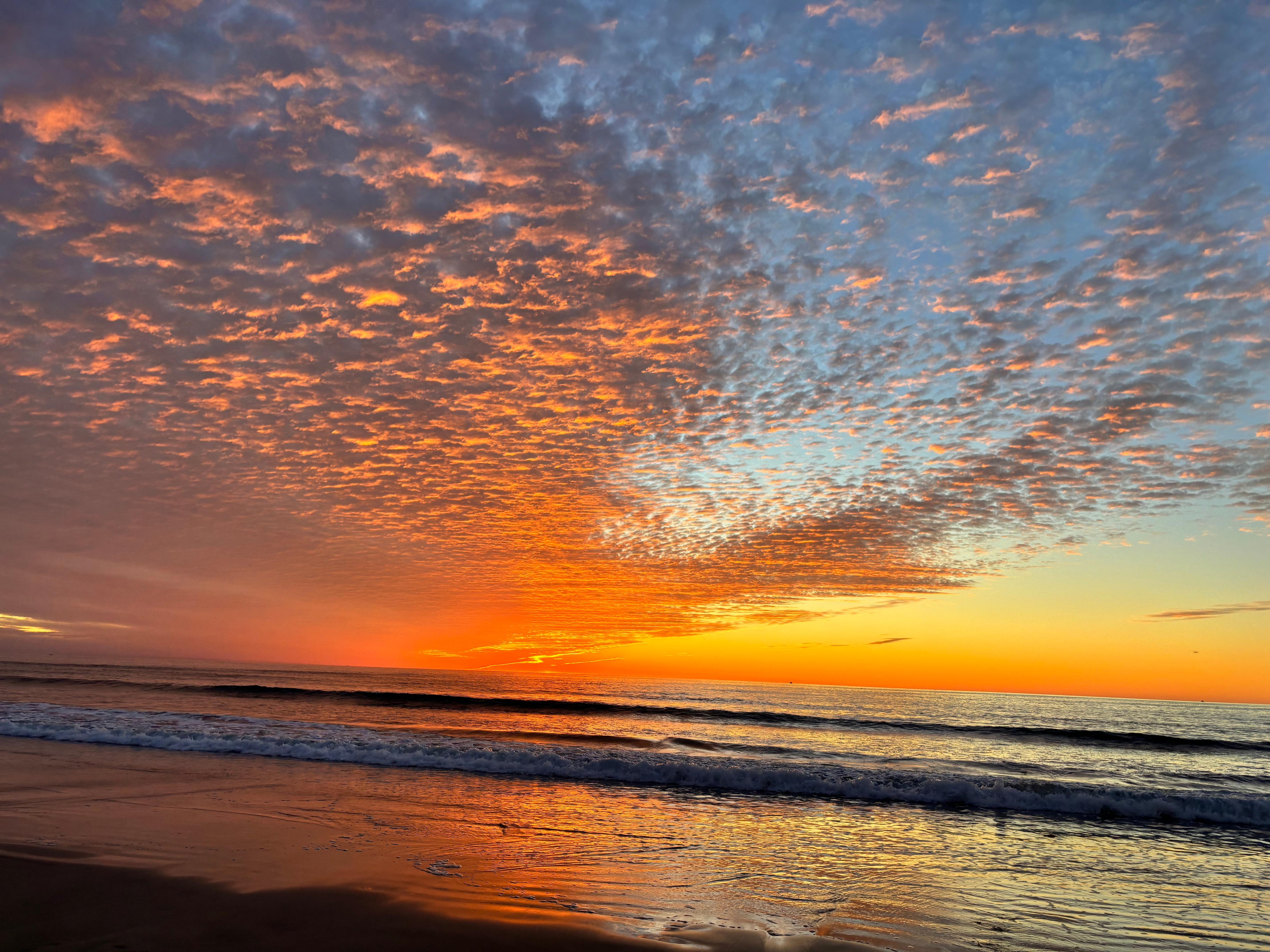 December sunset at Mission Beach - 2 blocks from the house 