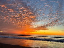 December sunset at Mission Beach - 2 blocks from the house