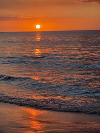 Sunset at Tamarindo beach.