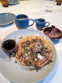 The pancakes were delicious.