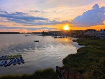 Sunset from our balcony.