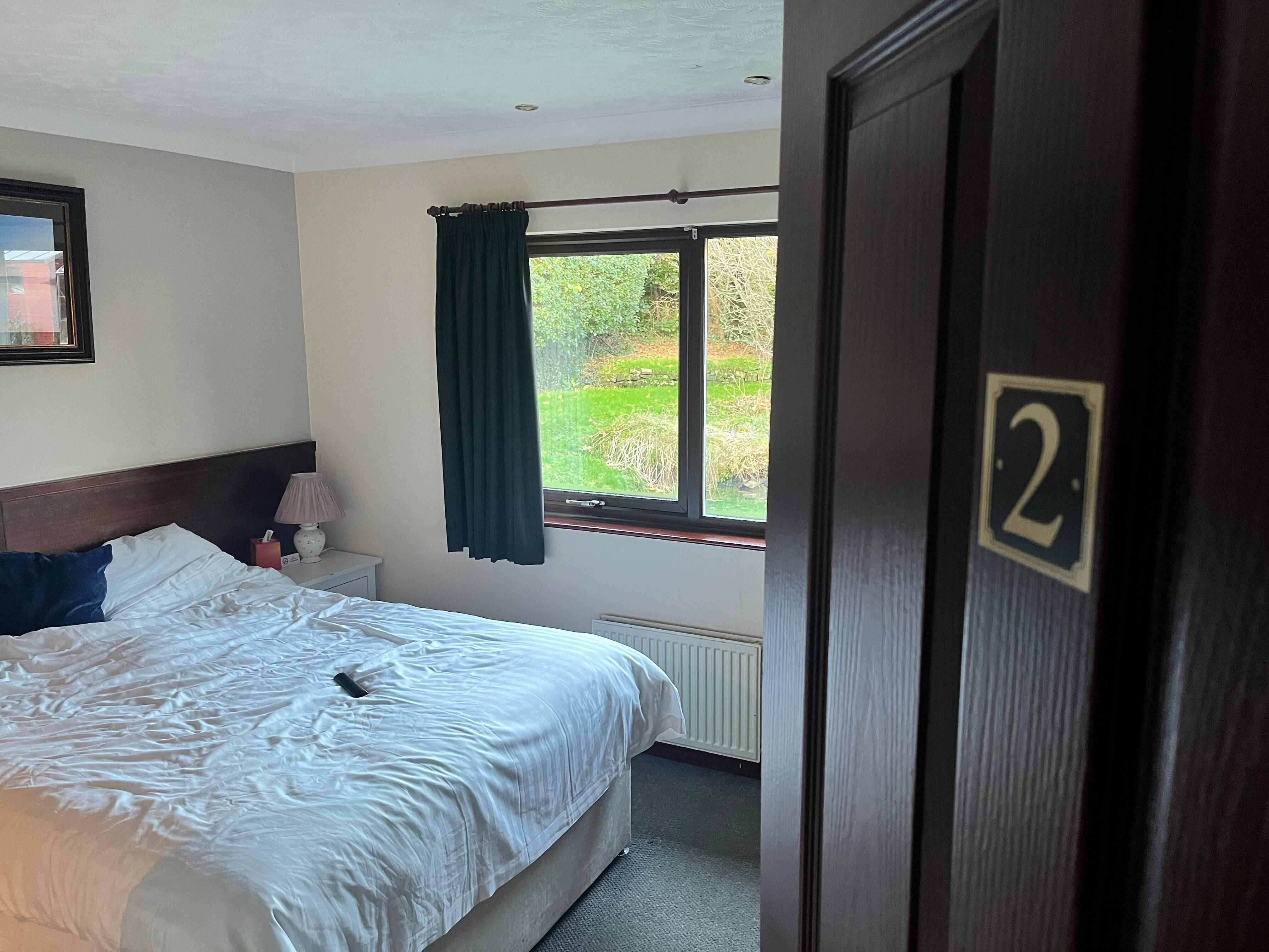 The cramped room we stayed in. No hot water in the bathroom.