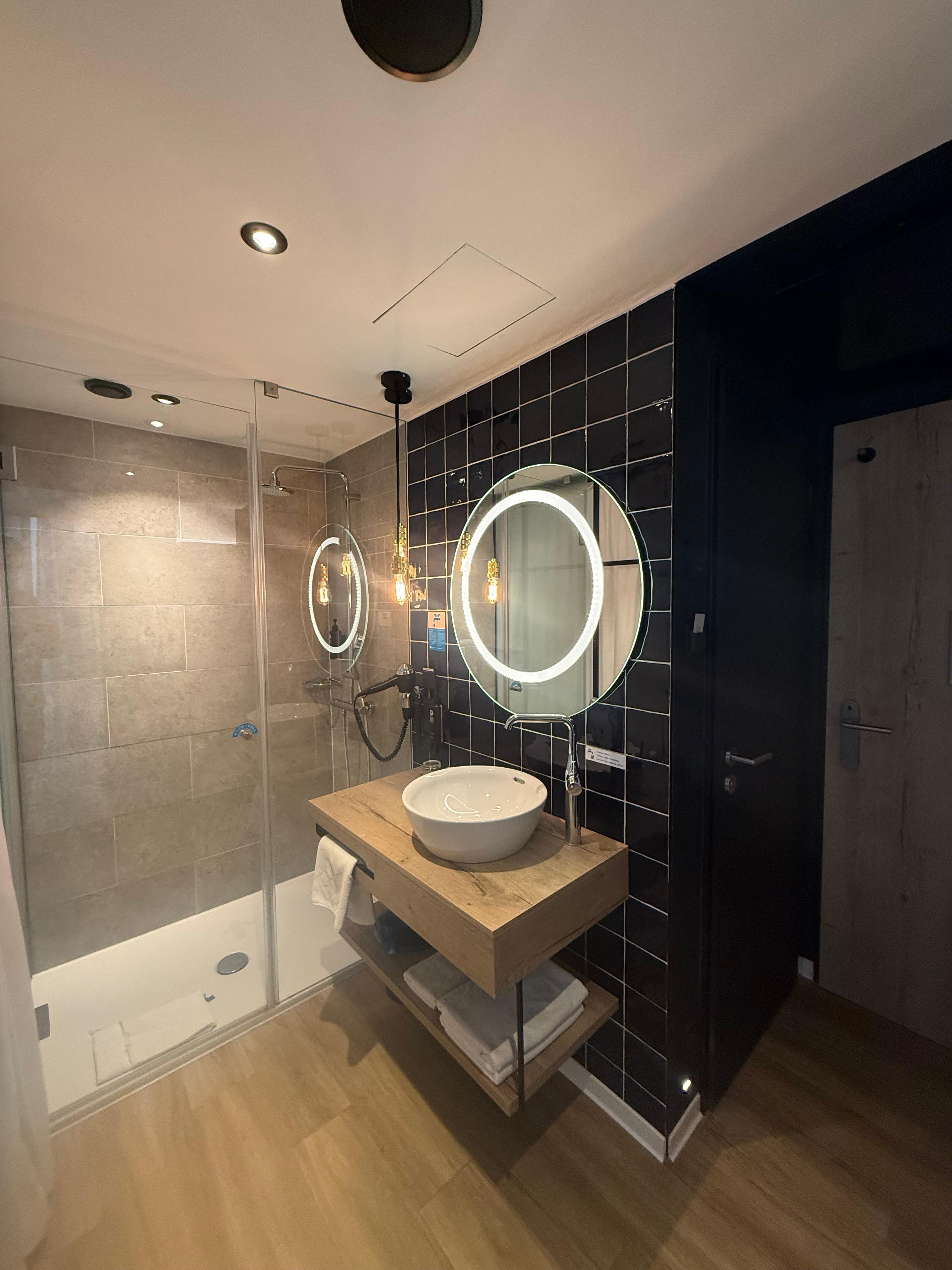 sink/shower area - toilet was in separate room