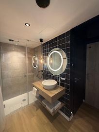 sink/shower area - toilet was in separate room