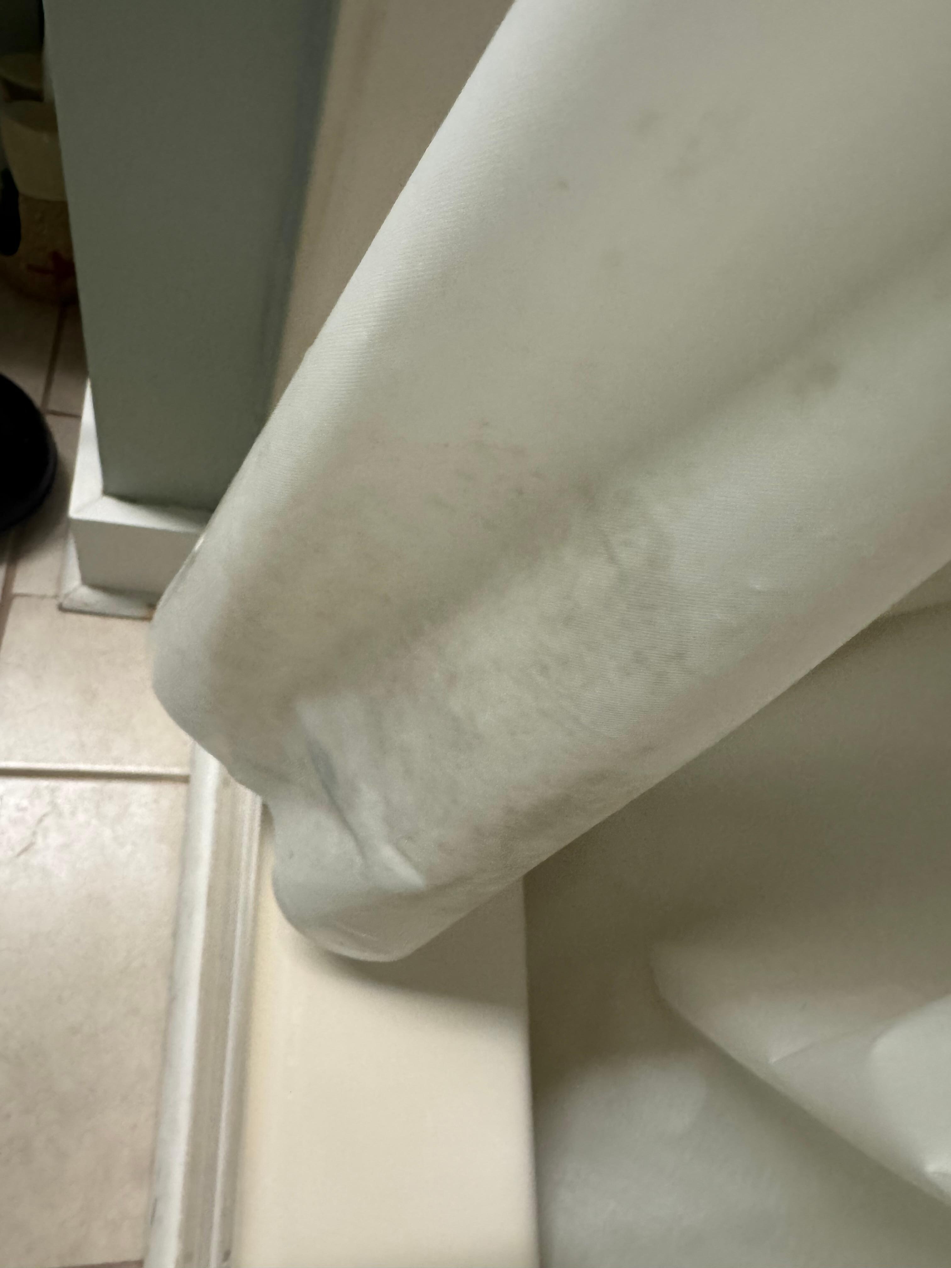 Dirty shower curtain 