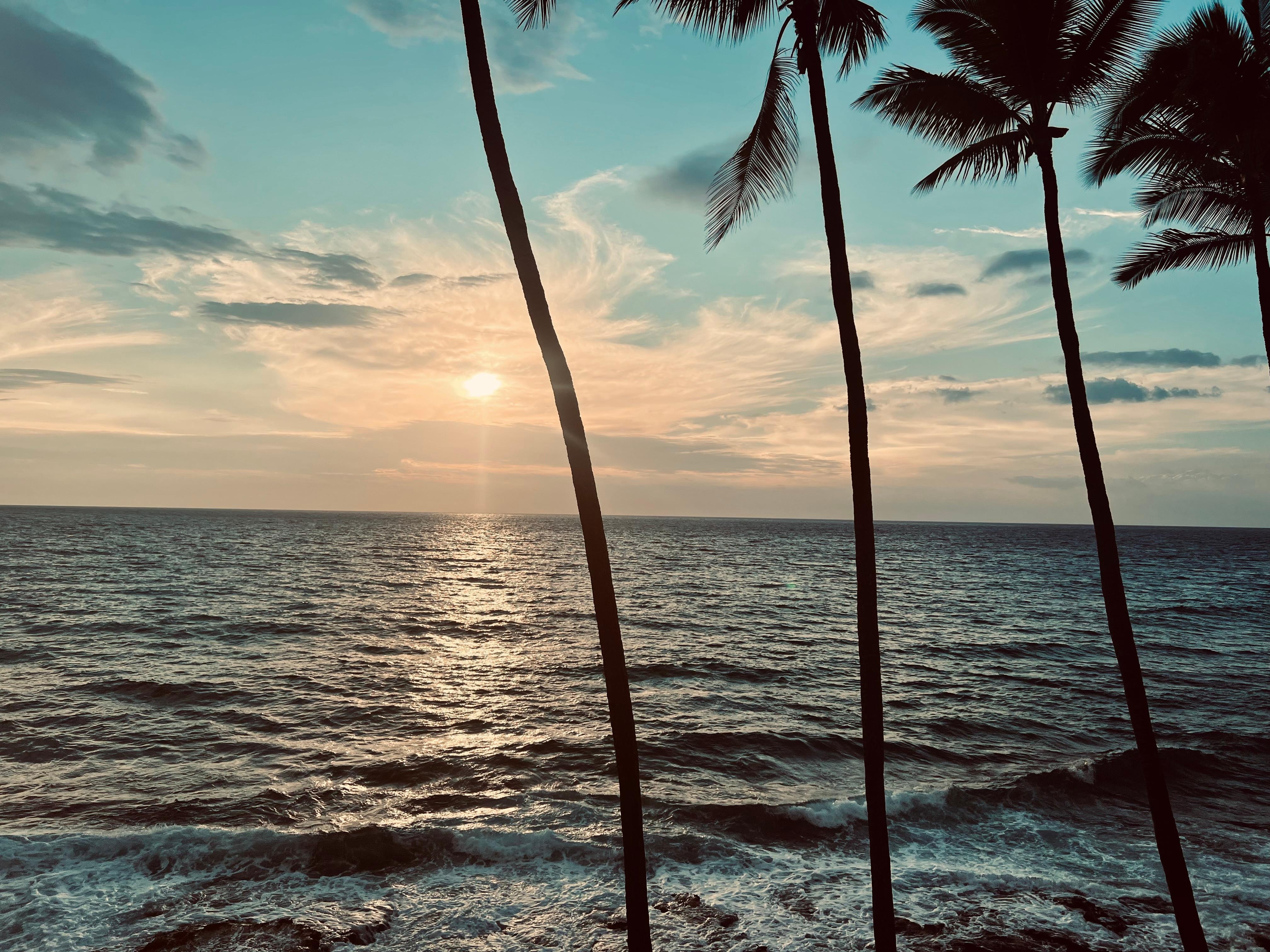 Sunset view from apartment