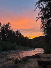 View from the fire pit
