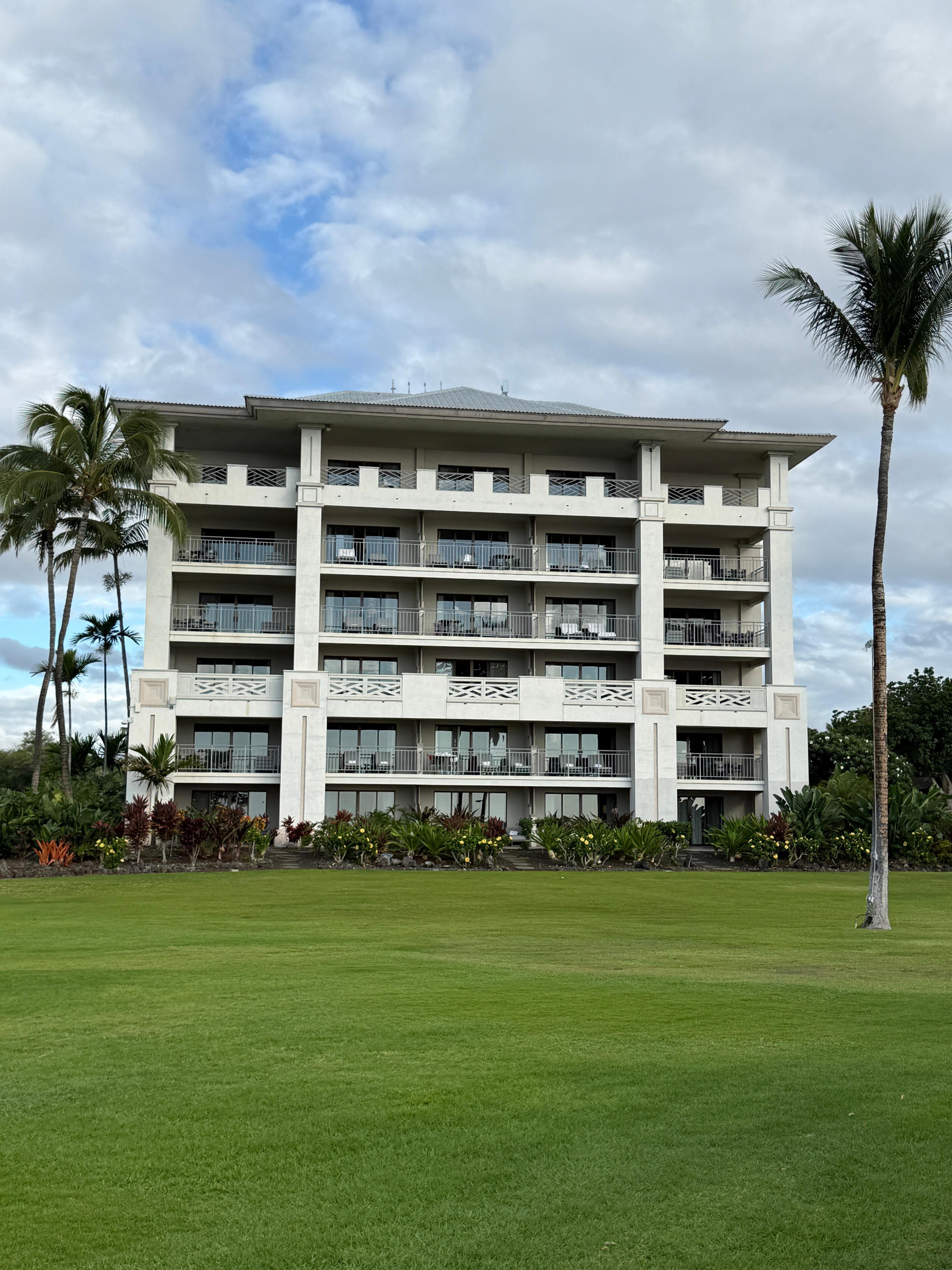 One of the hotel buildings 