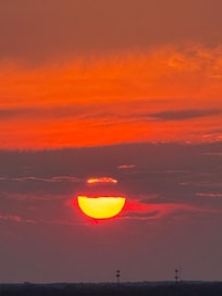 Sunset as seen from Admiral's Quarters, Aug 6, 2025.
