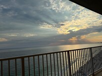 Balcony was almost like sitting on the beach