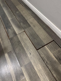 Major gaps in flooring