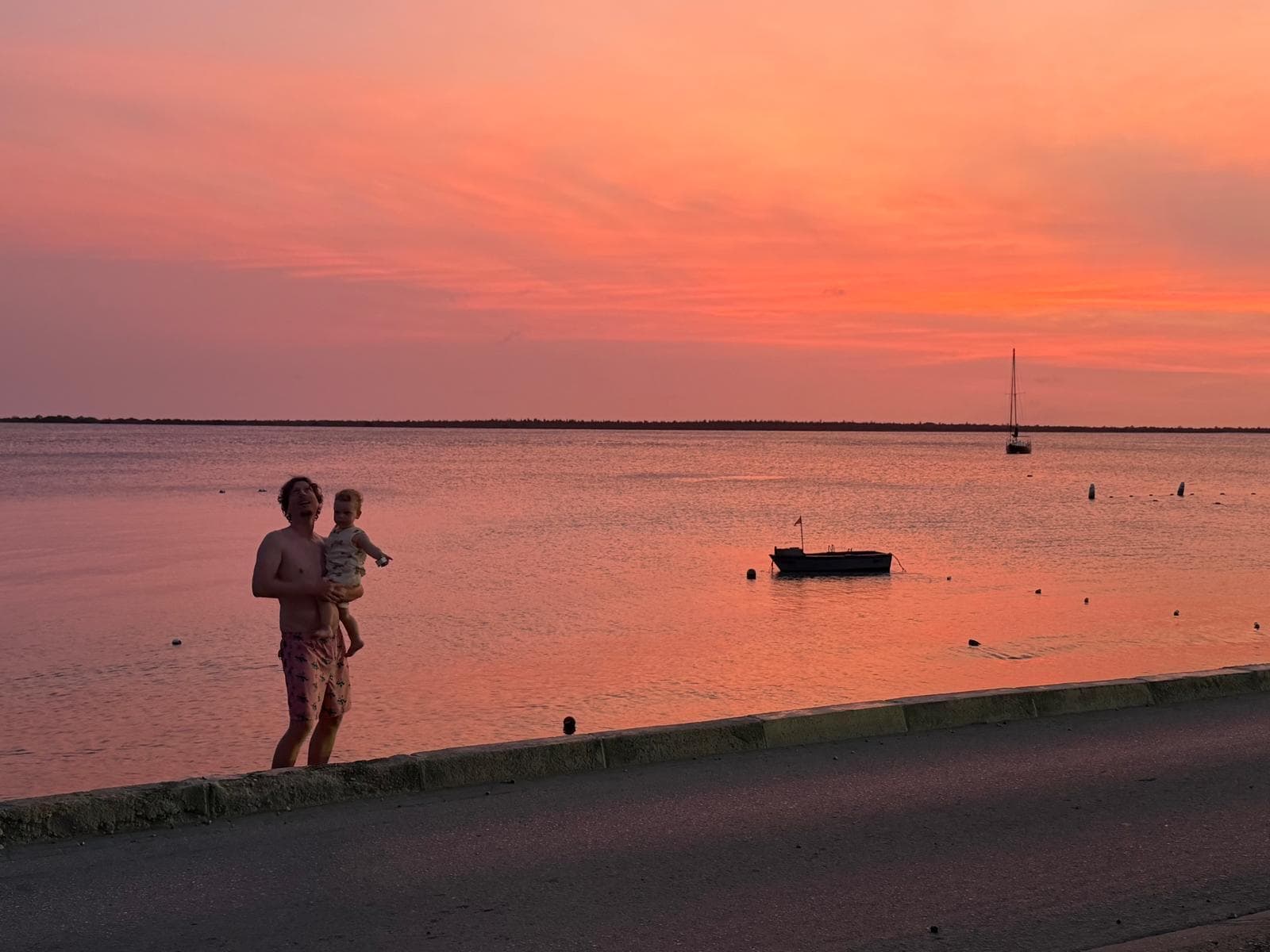 Across from the house 