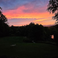 Sunset from the deck