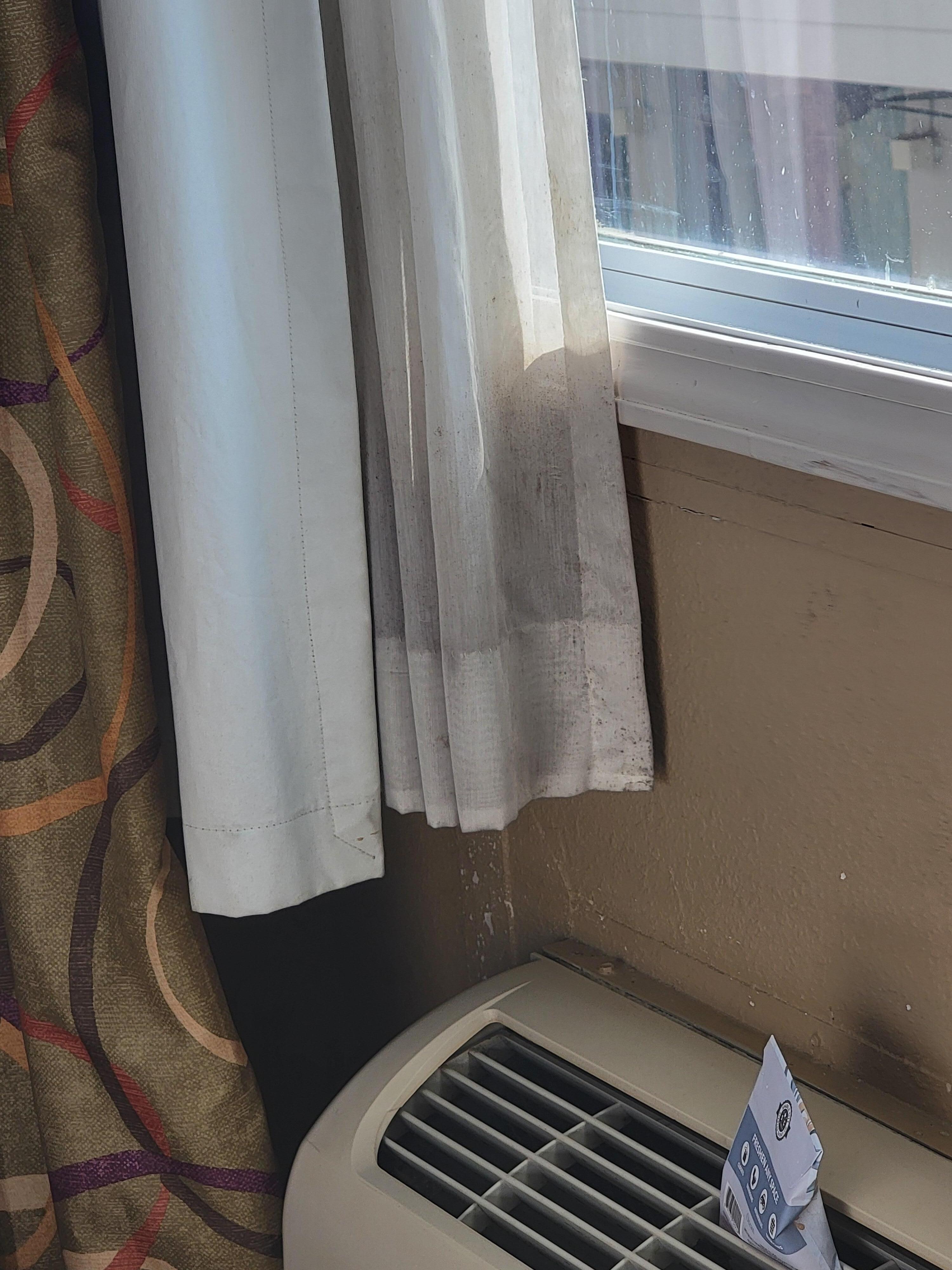 Moldy curtains