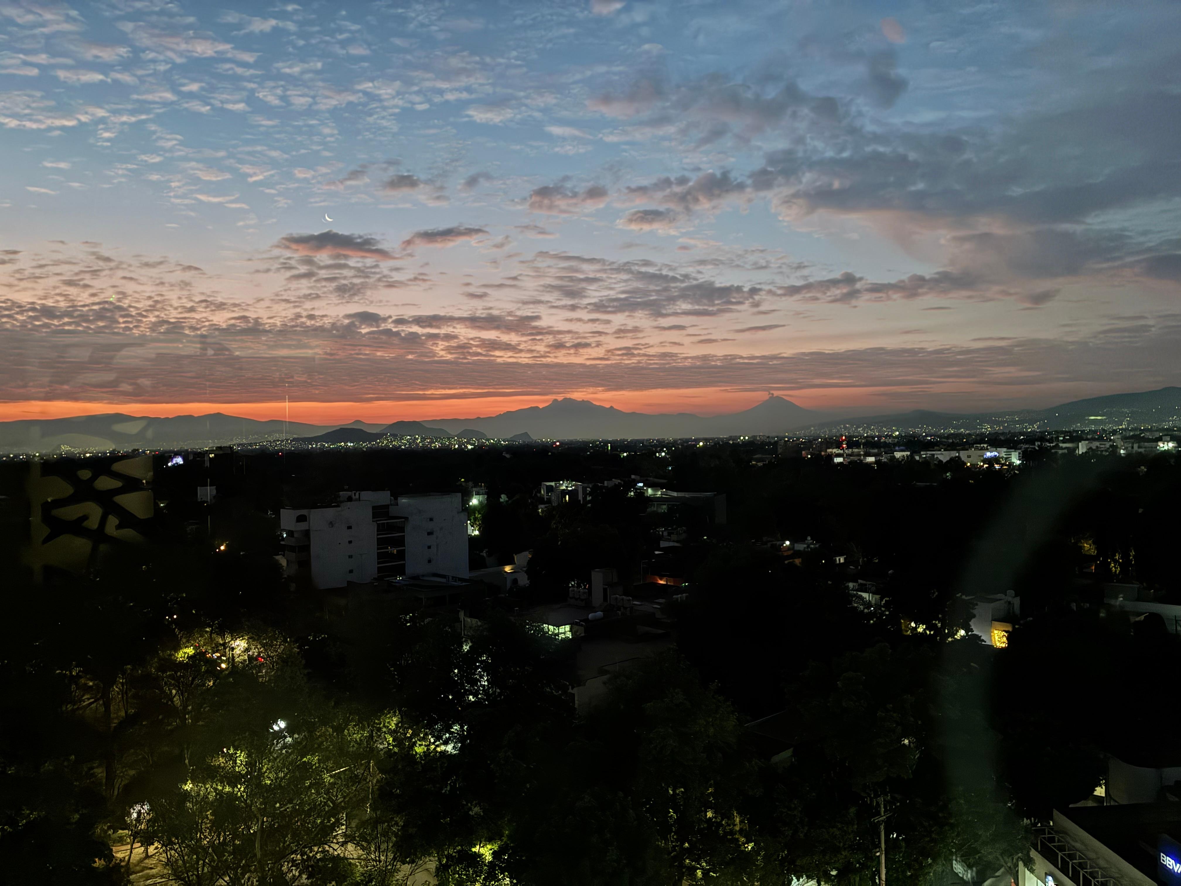 Amanecer desde mi habitación 