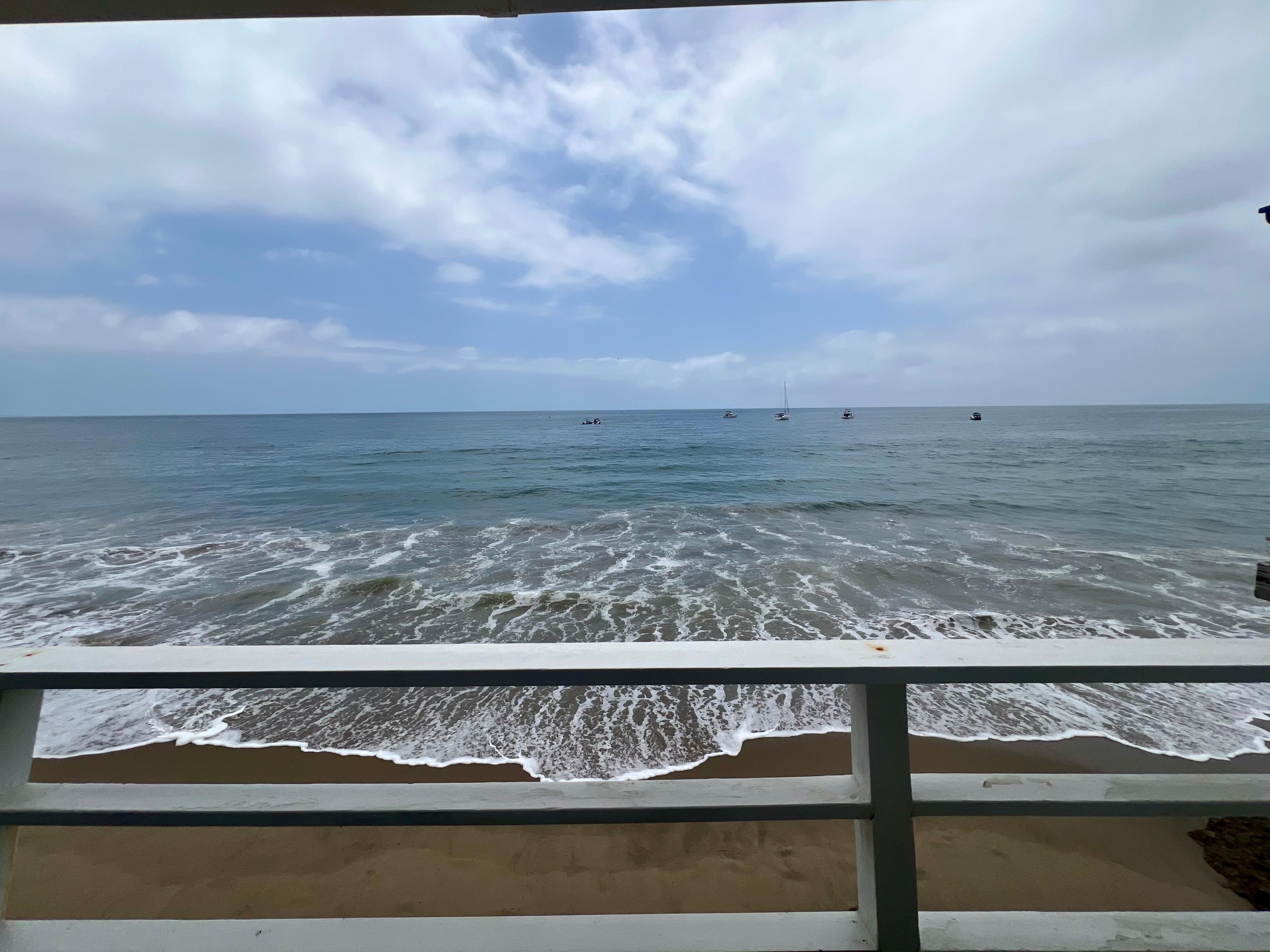 View from private deck.  