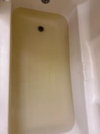 Water was brown when filled up tub