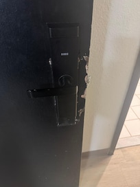 Busted door