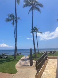 Walkway to beach from pool