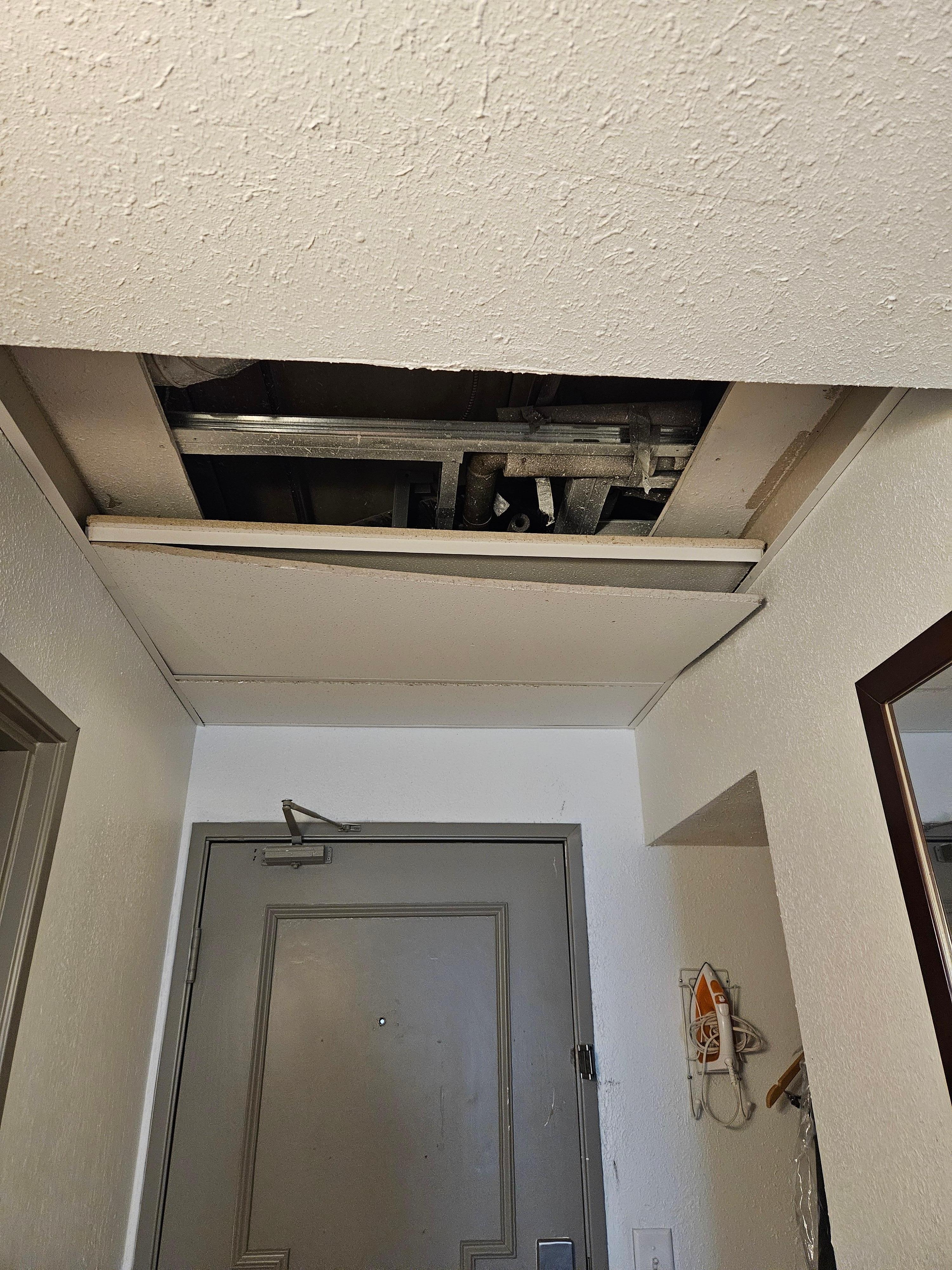 Ceiling missing in our room
