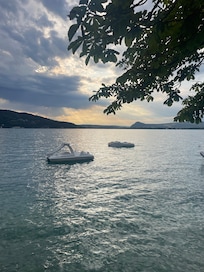 Coucher de soleil sur le lac