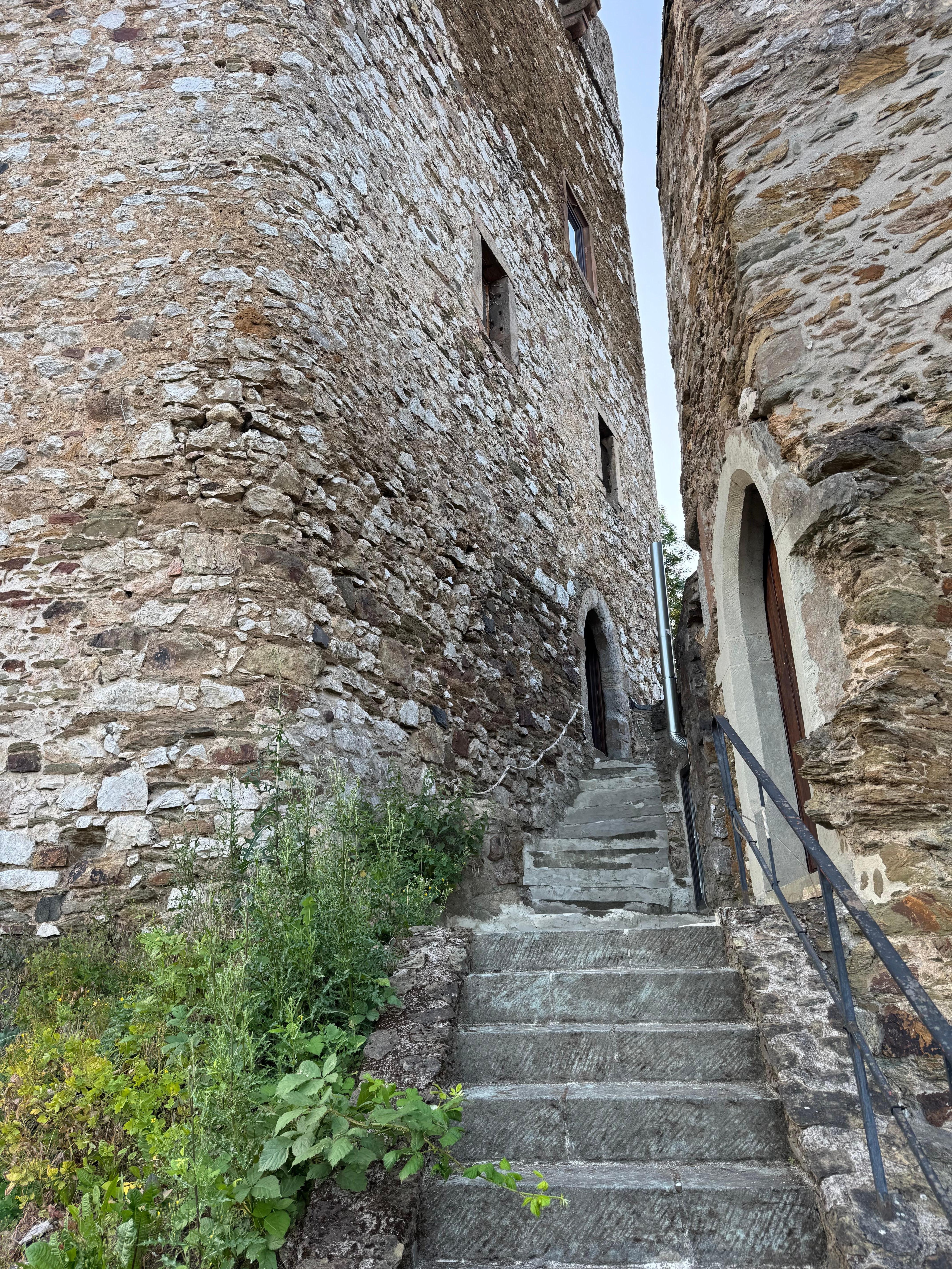 Stairs leading up to the tower 