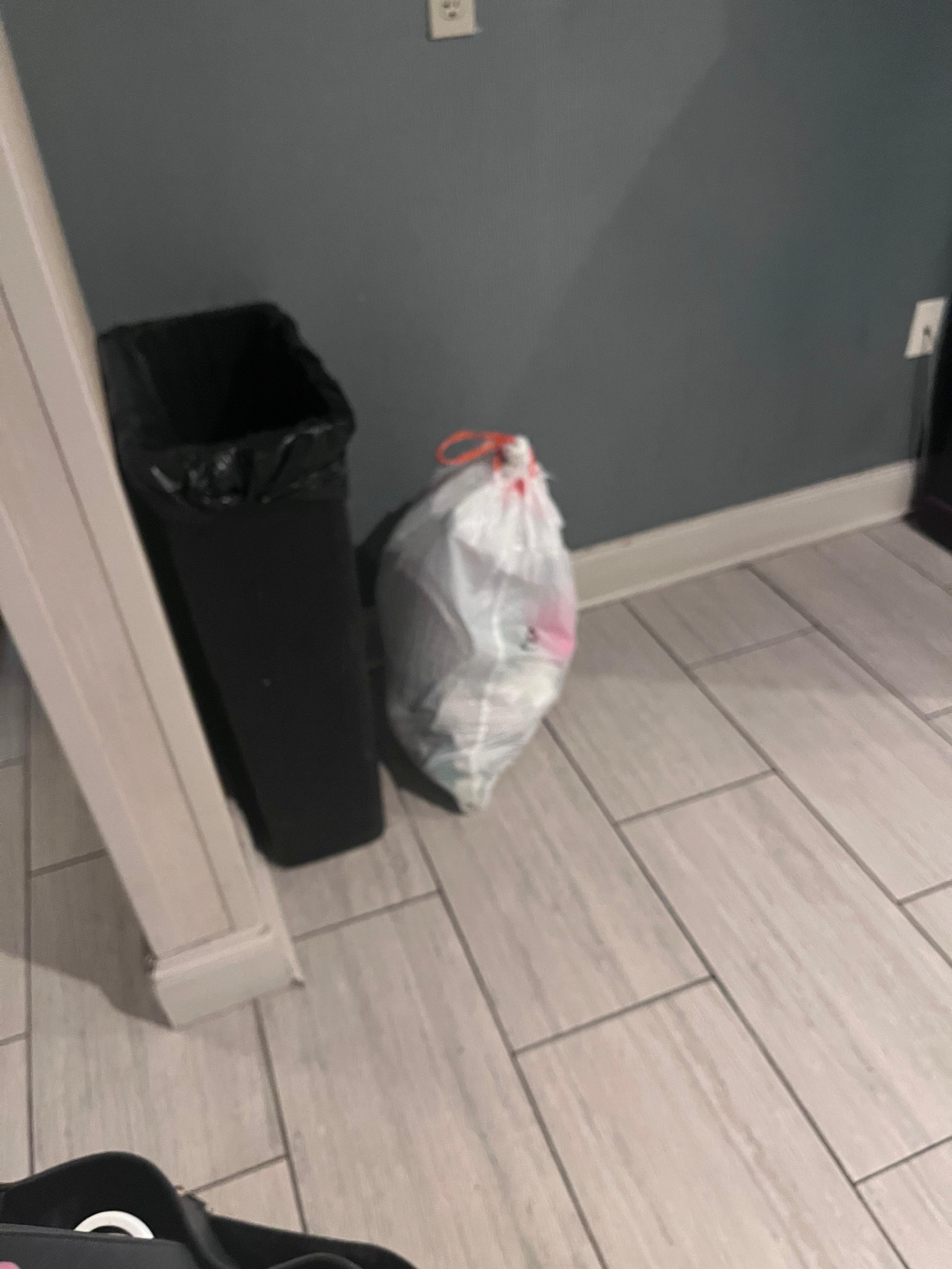 Garbage bags not even picked up overnight