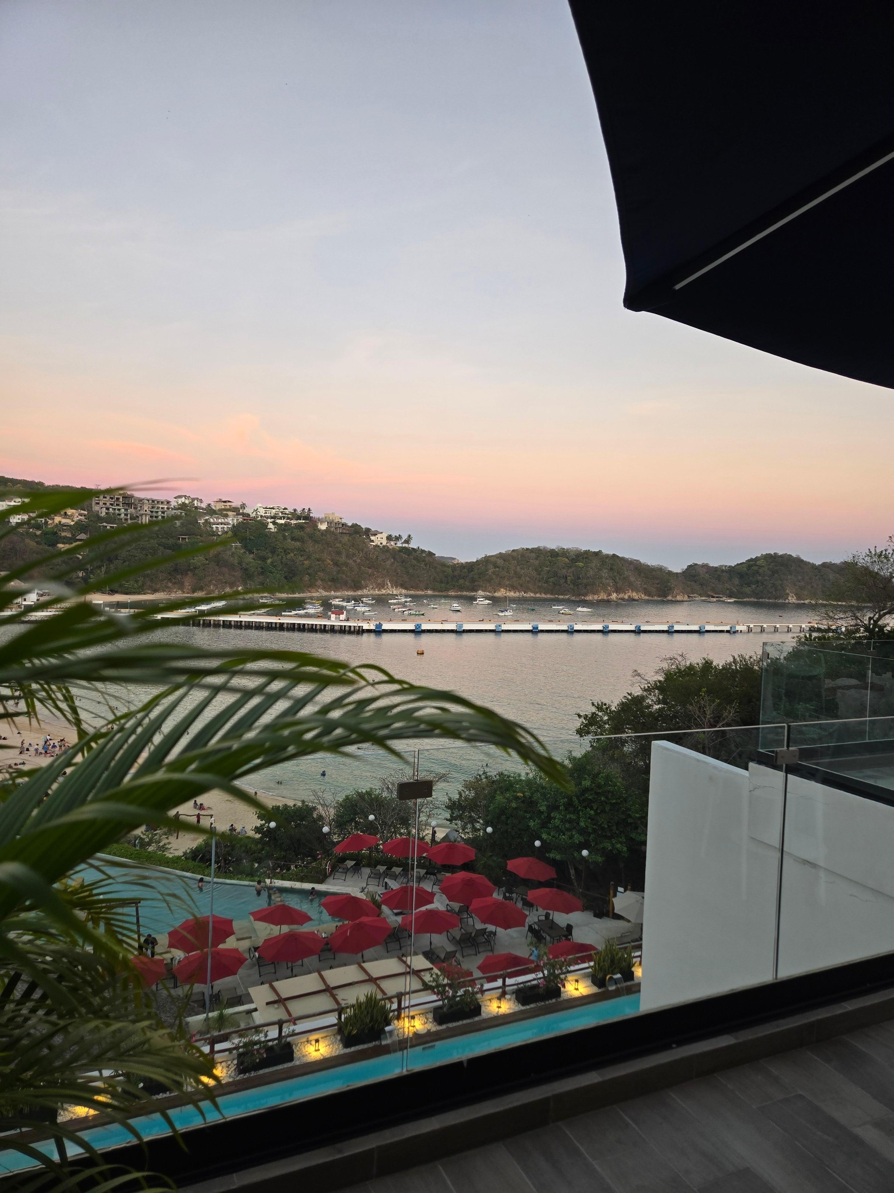 View from balcony of our room