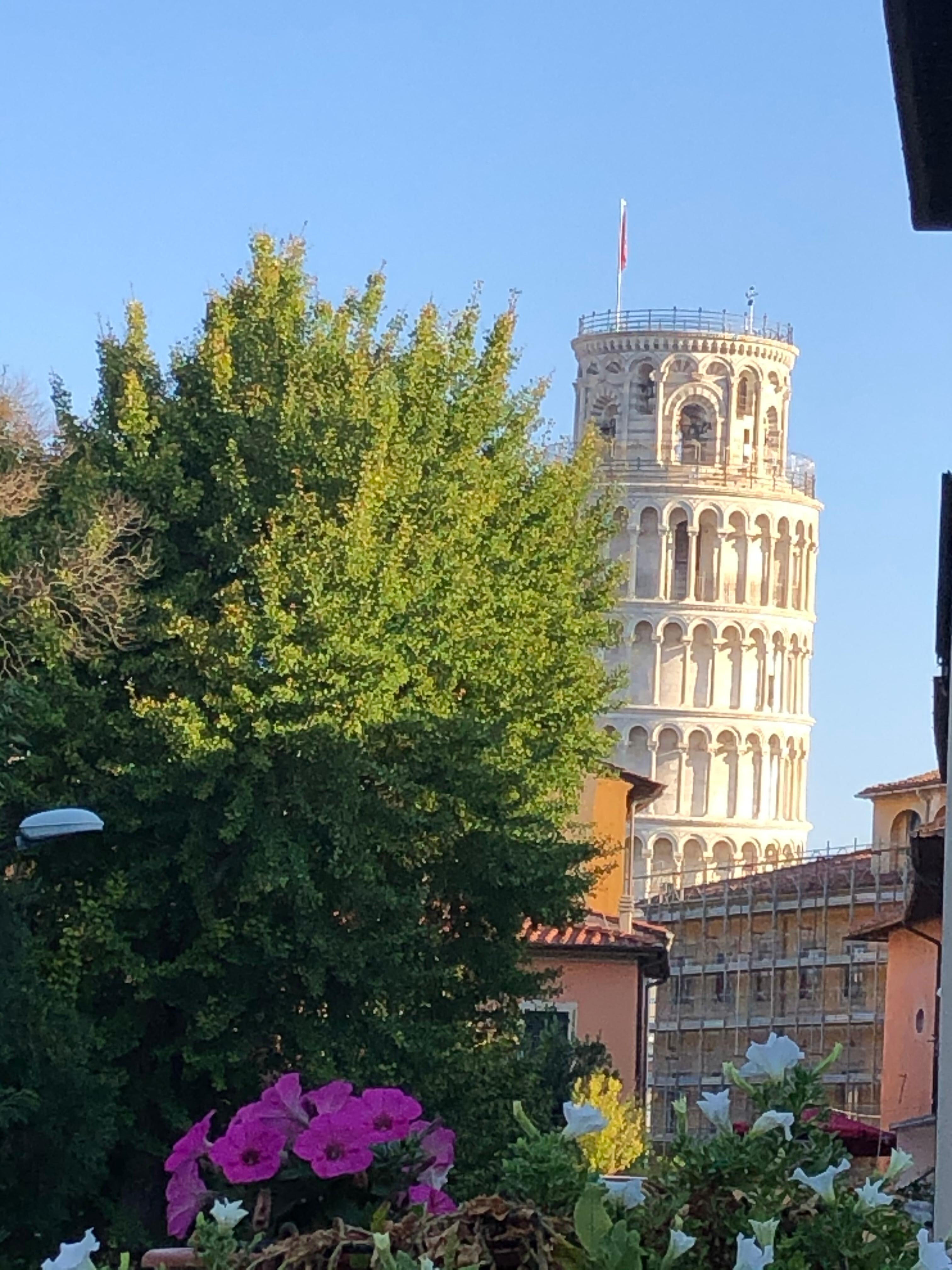 Vista dal terrazzo della colazione.