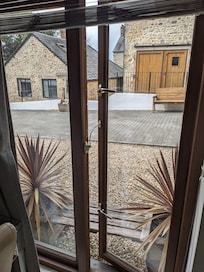 Looking out to the front